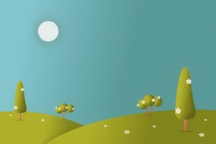 户外景色草地蓝天白云背景图