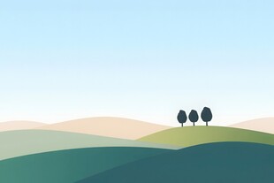 户外景色草地蓝天白云背景图