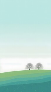 户外景色草地蓝天白云背景图