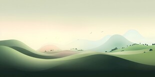 户外景色草地蓝天白云背景图