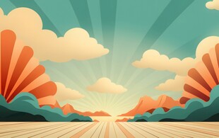 户外景色白云背景图