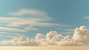 户外景色白云背景图