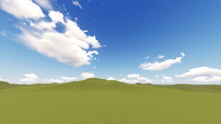 户外景色草地蓝天白云背景图