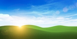 户外景色草地蓝天白云背景图