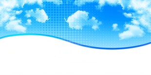 卡通蓝色天空儿童画背景图