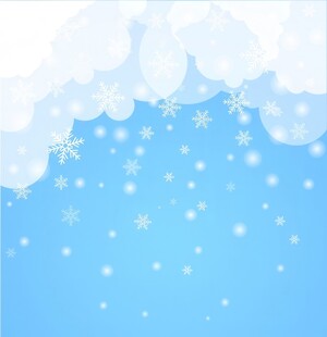 卡通蓝色天空儿童画背景图