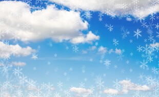 卡通蓝色天空儿童画背景图