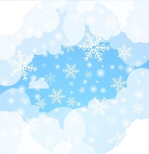 卡通蓝色天空儿童画背景图