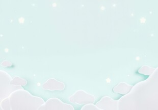 卡通蓝色天空儿童画背景图