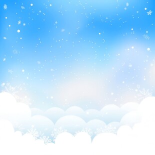 卡通蓝色天空儿童画背景图