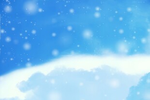 卡通蓝色天空儿童画背景图