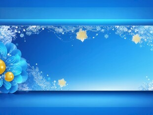 卡通蓝色天空儿童画背景图