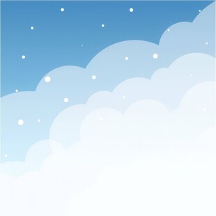 卡通蓝色天空儿童画背景图