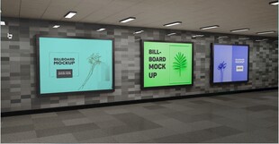 户外广告样机