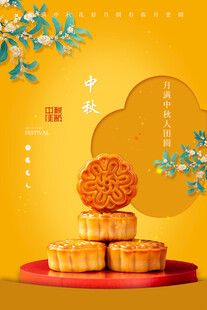 中秋节日海报展板