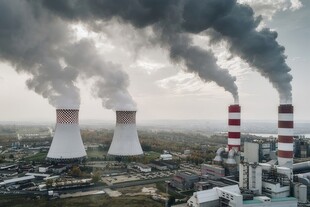 火力发电站燃煤发电厂冷却塔图片