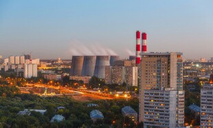 火力发电站燃煤发电厂冷却塔图片