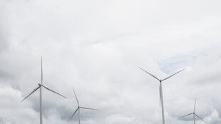 风力风能发电站风车清洁能源