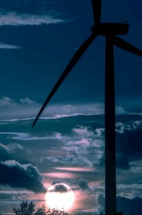 风力风能发电站风车清洁能源