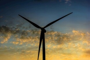 风力风能发电站风车清洁能源