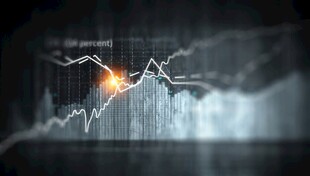 财务数据图表统计全息影像