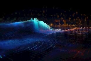 财务数据图表统计全息影像