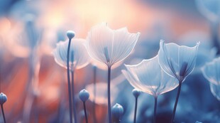 清爽鲜花花瓣花朵露珠背景图