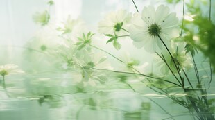 清爽鲜花花瓣花朵露珠背景图