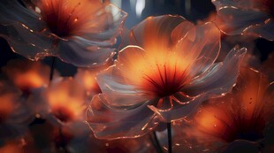 清爽鲜花花瓣花朵露珠背景图