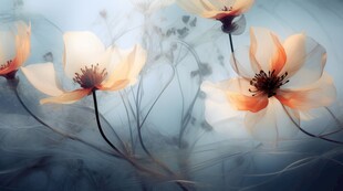 清爽鲜花花瓣花朵露珠背景图