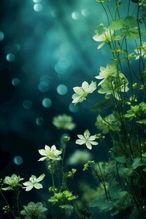 清爽鲜花花瓣花朵露珠背景图