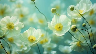 清爽鲜花花瓣花朵露珠背景图