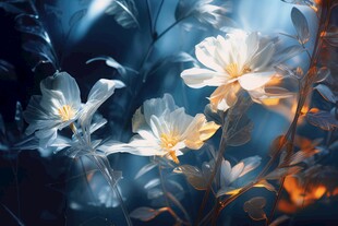 清爽鲜花花瓣花朵露珠背景图