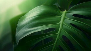 清爽荷叶叶子四叶草铜钱草露珠