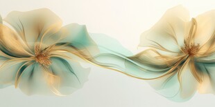 优雅抽象花朵炫彩渐变背景图