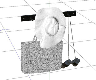 C4D模型 衣架 