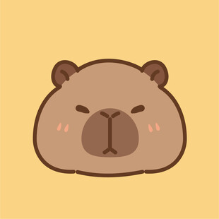 卡皮巴拉 水豚插画 卡通水豚 