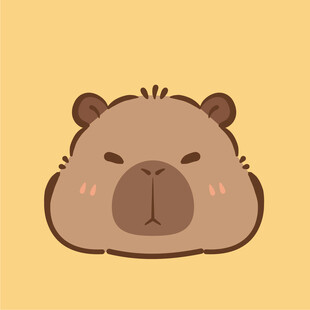 卡皮巴拉 水豚插画 卡通水豚 