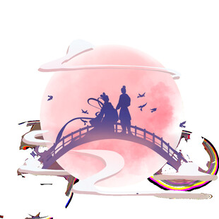 七夕情人节古风素材