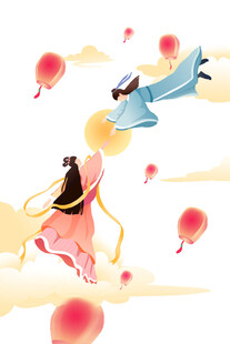 七夕情人节古风素材