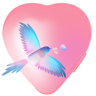 爱情鸟爱心素材