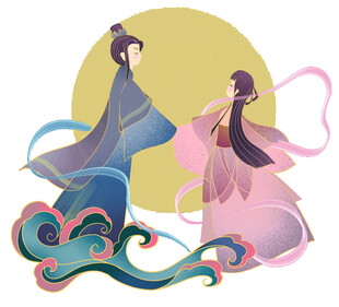 七夕情人节古风素材
