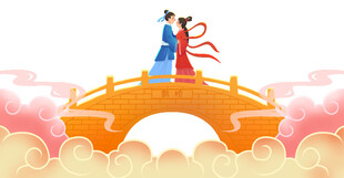 七夕节古风素材