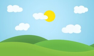 春光明媚户外风景鲜花草地