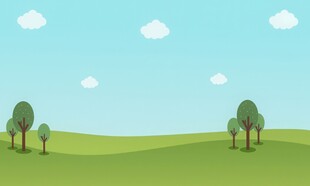 春光明媚户外风景鲜花草地