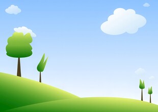 春光明媚户外风景鲜花草地