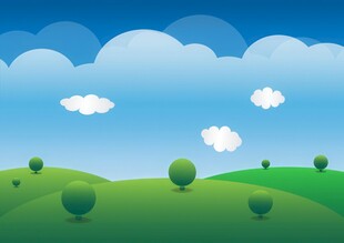 春光明媚户外风景鲜花草地