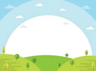 春光明媚户外风景鲜花草地