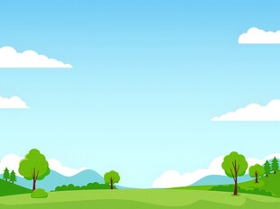 春光明媚户外风景鲜花草地