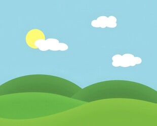 春光明媚户外风景鲜花草地